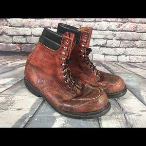 Distressed Red Wing Boots